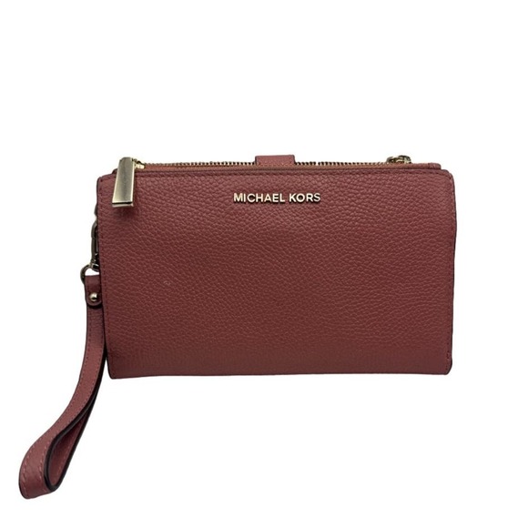 MICHAEL KORS Pink Wallet w/ Phone Holder - Picture 1 of 10